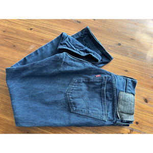 LEVIS 501 Button Fly Straight Leg, Black Label 32x30 Royal Blue, 100% Cotton